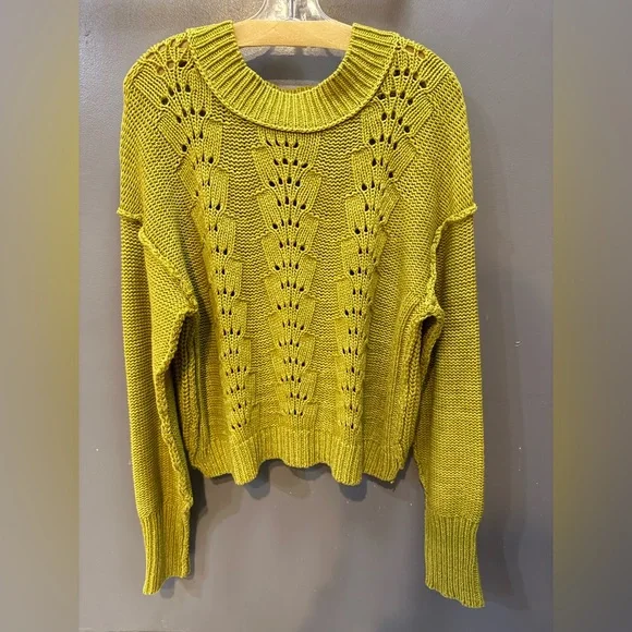 Free People Bell Song Pullover Sweater, Size XL
Chartreuse EUC - Picture 3 of 7